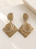 Gold Plated Drop Earrings