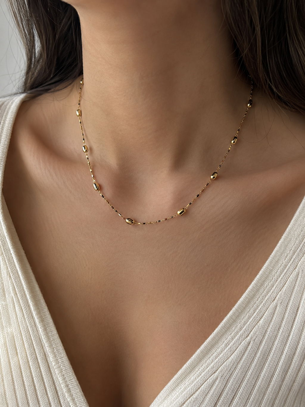 Gold Plated Beaded Choker