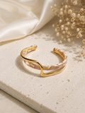 Gold-Tone Acrylic Cuff Bracelet
