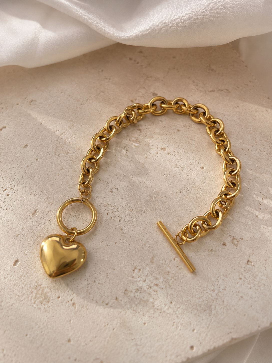 Heart Charm Bracelet