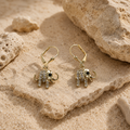 Gold-Plated Elephant Earrings