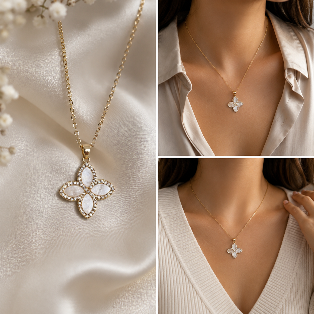 Blossom Stainless Steel Jewelry Set
