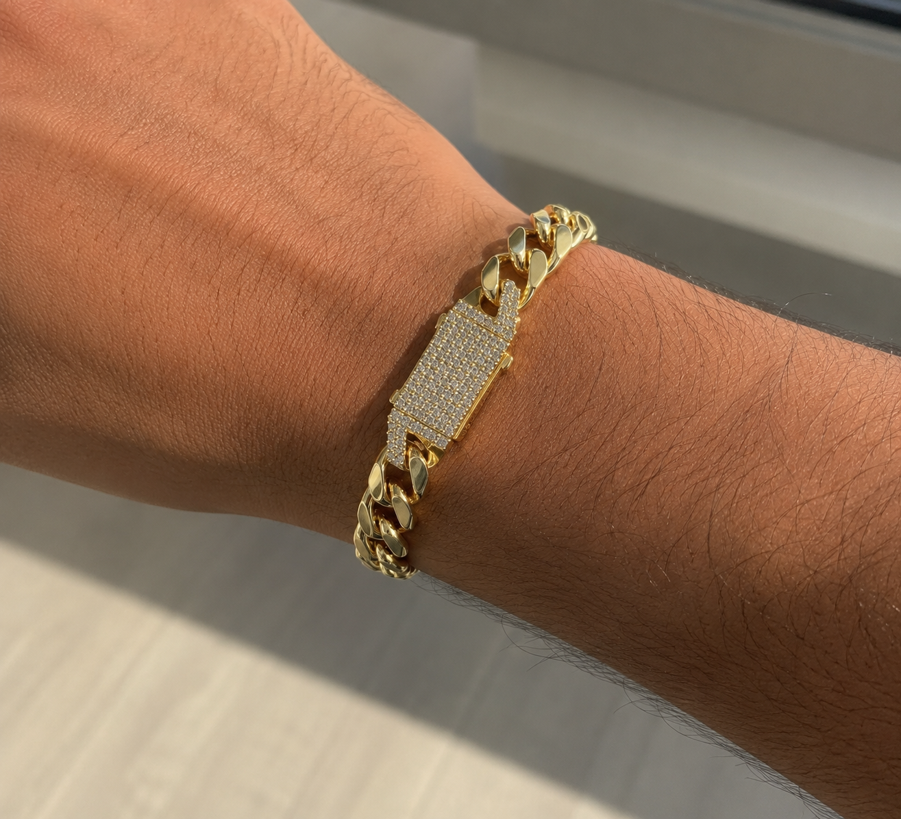 Gold's Plated Men's Cuban Bracelet