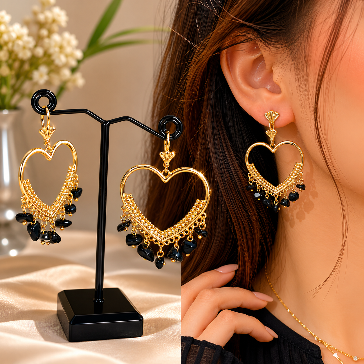 Yellow Gold Plated Earrings
